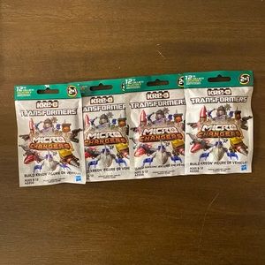 (4) Hasbro KRE-O Transformers Micro Changers (Build Kreon Figure or Vehicle!)